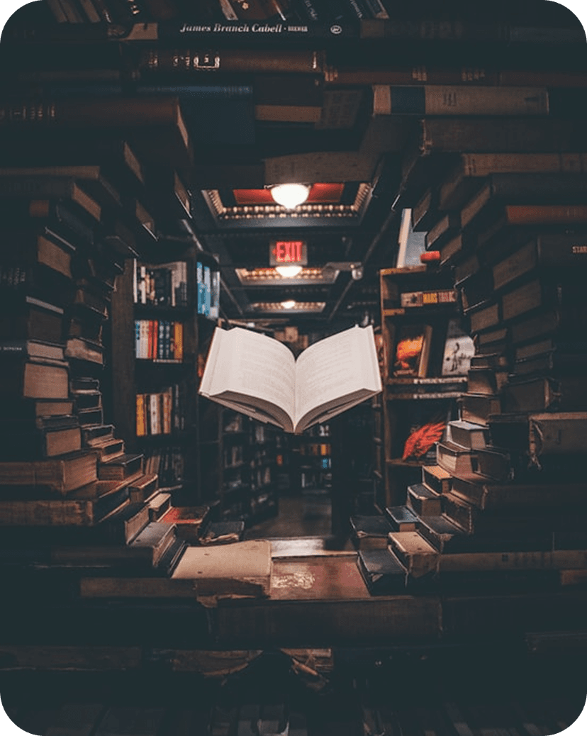 Book in library